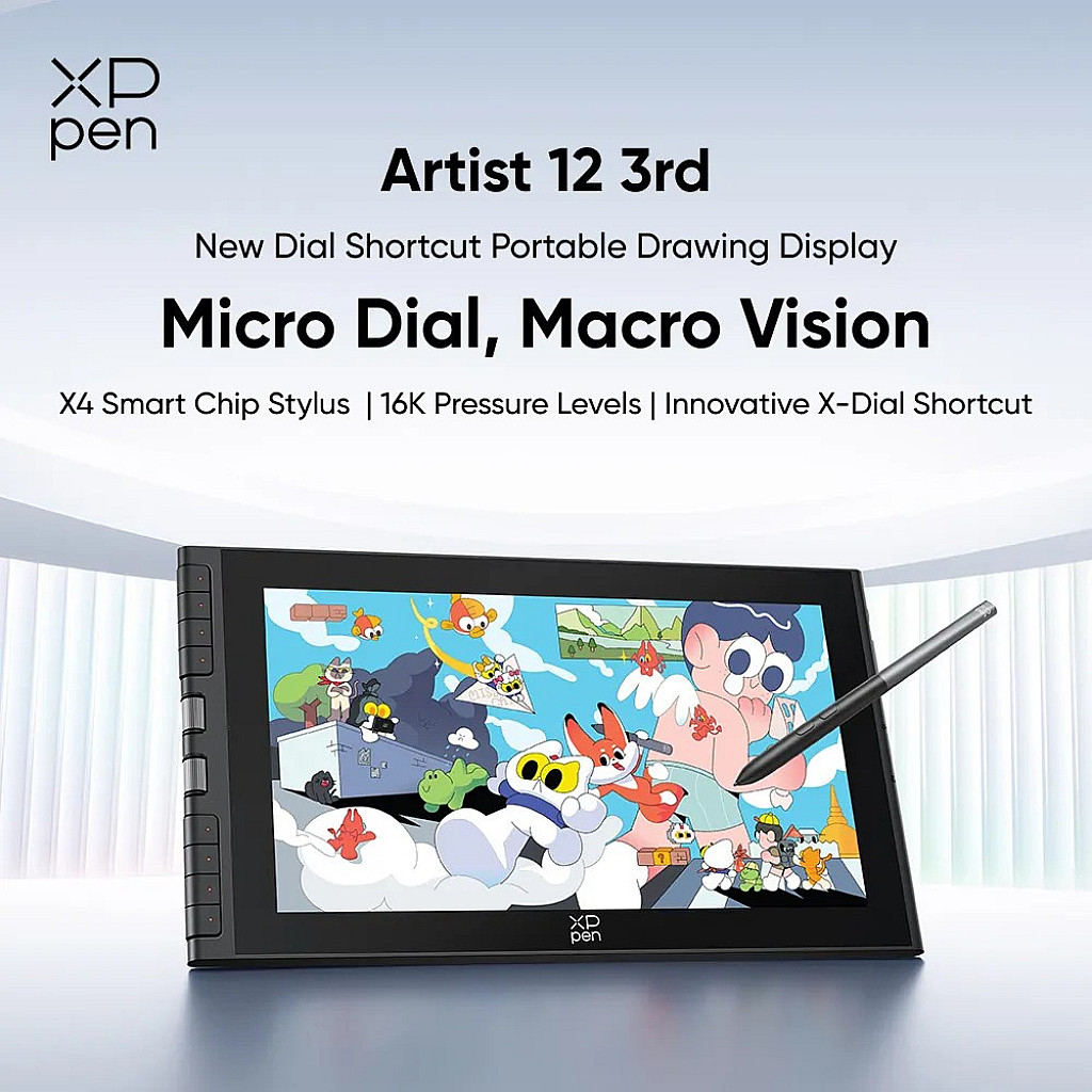 XPPen Artist12 3rd - BLACK - CD121FH | DGtizers
